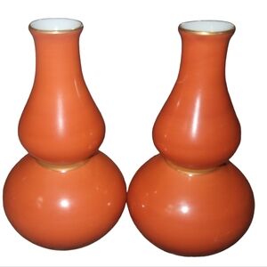 Tachikichi Sake Ware Set Of 2 Vntg Mid Century Modern Sake Bottles Gourd Shaped